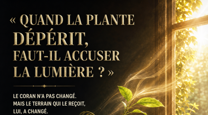 Le Coran n’a pas changé. Mais le terrain qui le reçoit, lui, a changé.